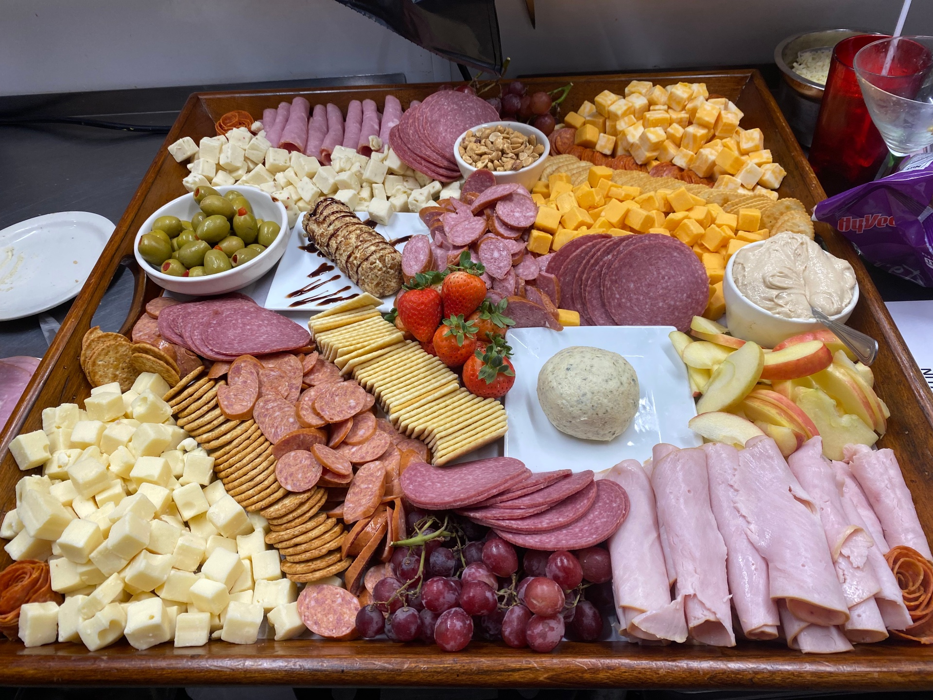 An appetizing display of snacks and hors d'oeuvres